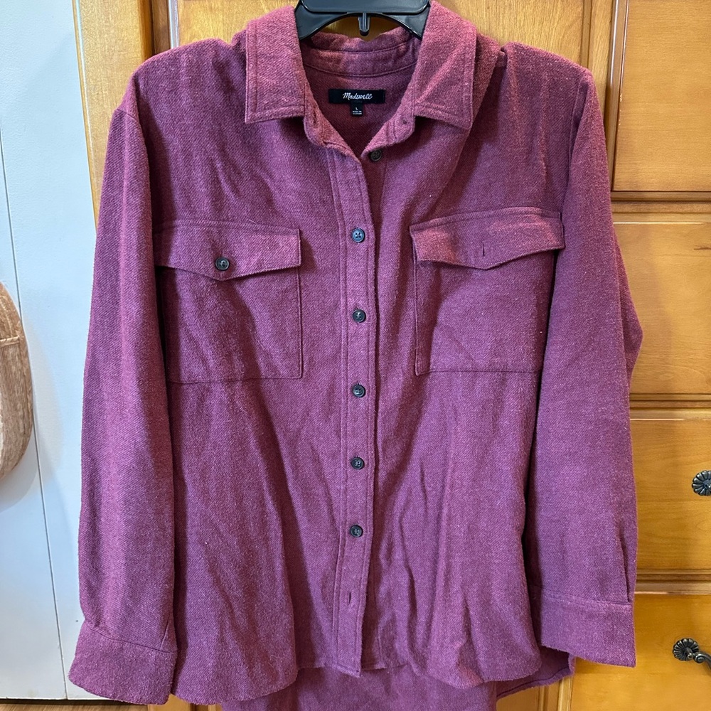 Madewell Wool Flannel Magenta